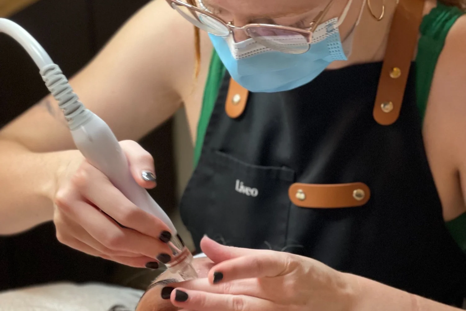 A skin treatment at Liveo Beauty