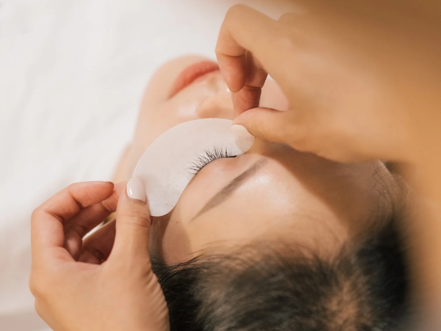 A lash treatment at Liveo Beauty